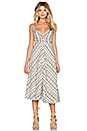 view 1 of 4 Tulum Dress in Cream & Black Stripe
