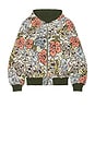 view 1 of 6 x Verdy Collection Reversible Full Zip Hoodie in Khaki