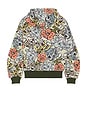 view 3 of 6 x Verdy Collection Reversible Full Zip Hoodie in Khaki