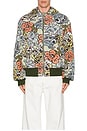 view 4 of 6 x Verdy Collection Reversible Full Zip Hoodie in Khaki