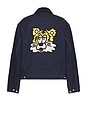 view 1 of 4 x Verdy Collection Padded Workwear Jacket in Rinse Blue Denim