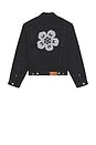 view 1 of 4 Boke Flower Trucker Jacket in Stone Bleached Black Denim