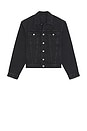 view 2 of 4 Boke Flower Trucker Jacket in Stone Bleached Black Denim