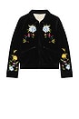view 7 of 7 Wildflower Souvenir Jacket in Black