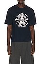 view 2 of 6 Eiffel Tower Design T-shirt in Blue Black