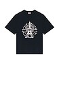 view 6 of 6 Eiffel Tower Design T-shirt in Blue Black