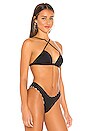 view 3 of 5 BIKINI CRUZADO DELANTE MARA in Noir Stripe & Black
