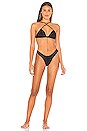 view 5 of 5 BIKINI CRUZADO DELANTE MARA in Noir Stripe & Black