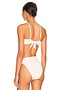 view 3 of 4 Penelope Reversible Bikini Top in Textured Shell & Shell