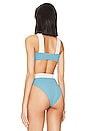 view 4 of 5 Reversible Coco Bikini Top in Electric Blue & Denim