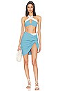 view 5 of 5 Reversible Coco Bikini Top in Electric Blue & Denim