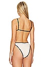 view 4 of 5 Tessa Reversible Bikini Top in Wave Print & Oat