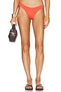 view 1 of 5 Praslin Reversible Bikini Bottom in Scarlet & Oatmilk