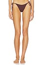 view 1 of 6 Gia Bikini Bottom in Ribbed Espresso