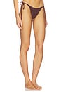 view 3 of 6 Gia Bikini Bottom in Ribbed Espresso
