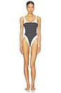view 1 of 5 BAÑADOR ROMIE in Striped Onyx & Onyx
