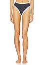 view 2 of 6 Josie Reversible Bikini Bottom in Striped Onyx & Onyx