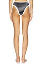 view 4 of 6 Josie Reversible Bikini Bottom in Striped Onyx & Onyx