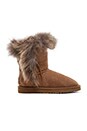 view 1 of 5 Trishka Short Fur Boot in Chestnut