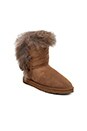 view 2 of 5 Trishka Short Fur Boot in Chestnut