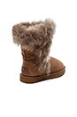 view 4 of 5 Trishka Short Fur Boot in Chestnut