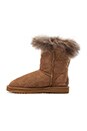view 5 of 5 Trishka Short Fur Boot in Chestnut
