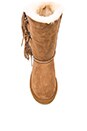 view 3 of 5 Trishka Tall Fringe Boot in Chestnut