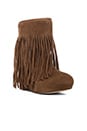 view 2 of 4 Veleta Fringe Wedge Boot in Chestnut