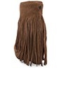 view 3 of 4 Veleta Fringe Wedge Boot in Chestnut