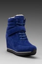view 2 of 5 Snow Jog Wedge Sneaker with Sheep Wool in Sapphire