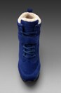 view 3 of 5 Snow Jog Wedge Sneaker with Sheep Wool in Sapphire