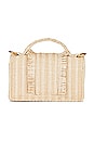 view 2 of 5 The Petite Basset Bag in Straw Natural