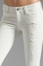 view 4 of 6 Japanese Denim Skinny in Destroyed White