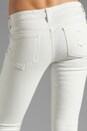 view 6 of 6 Japanese Denim Skinny in Destroyed White