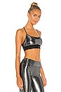 view 2 of 5 Sweeper Glaze Sports Bra in Silver Black