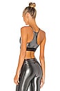 view 3 of 5 Sweeper Glaze Sports Bra in Silver Black
