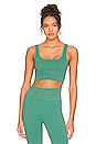 view 1 of 5 Natalie Sparkle Sports Bra in Emerald Green