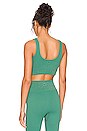 view 3 of 5 Natalie Sparkle Sports Bra in Emerald Green