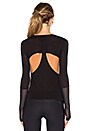 view 4 of 6 Chu Fission Long Sleeve Top in Black