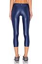 view 3 of 4 Lusturous Crop Legging in Navy