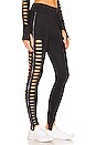 view 3 of 6 x David Koma Laser Cut High Rise Legging in Black