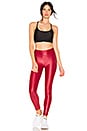view 4 of 4 Lustrous High Rise Legging in Red