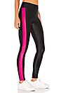 view 2 of 4 LEGGINGS DYNAMIC DUO HIGH RISE SHINY NETZ in Black & Infrared