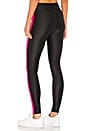 view 3 of 4 LEGGINGS DYNAMIC DUO HIGH RISE SHINY NETZ in Black & Infrared