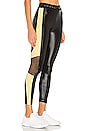 view 3 of 5 Emblem Infinity Cropped Legging in Black & Pina