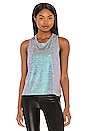 view 1 of 4 Muscle Iridescent Tank in Storm