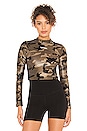 view 1 of 4 Luca Infinity Long Sleeve Crop Top in Camo