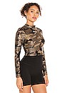 view 2 of 4 Luca Infinity Long Sleeve Crop Top in Camo
