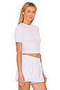 view 2 of 4 Baby Crop Top in White