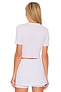 view 3 of 4 Baby Crop Top in White